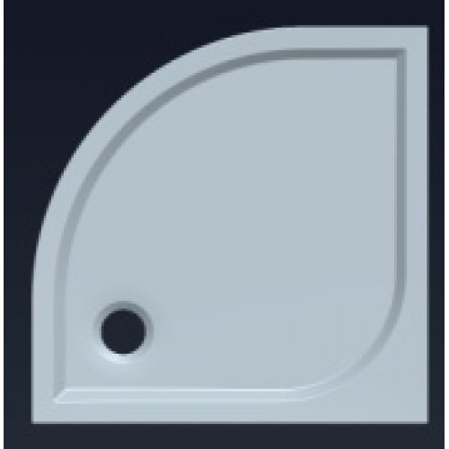 GELCO Q9 Semi 90 štvrťkruhová sprchová vanička 90x90mm