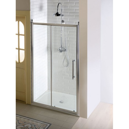 GELCO ANTIQUE sprchové dvere, posuvné, 1200mm, číre sklo s dekorom, chróm GQ4512