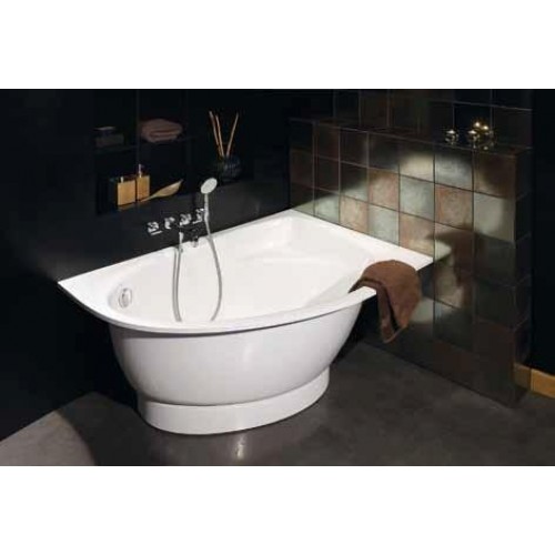 GELCO Tre ľavá rohová vaňa 150 x 100 liaty mramor, biela 150100650L GELCO Tre ľavá rohová vaňa 150 x 100 liaty mramor, biela 150100650L