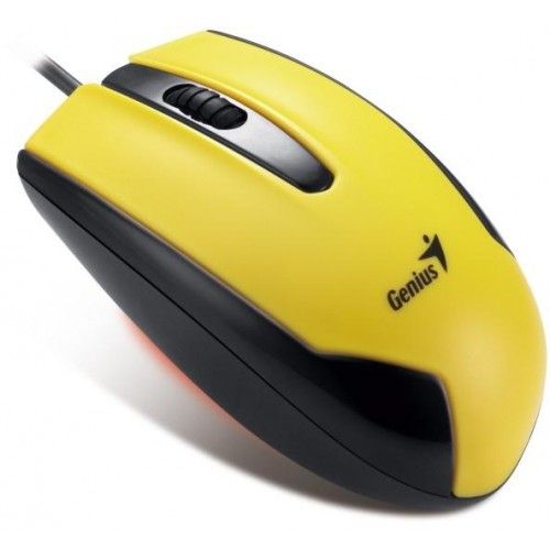 GENIUS Myš DX-100 - čierna / žltá