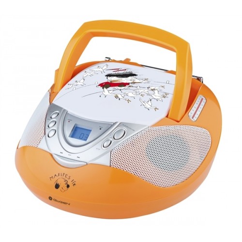 GoGEN rádioprijímač s CD MAXI RADIO G, CD / MP3 / USB, oranžový