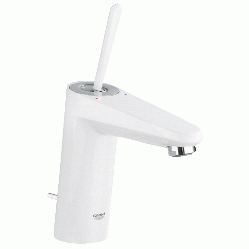 GROHE Eurodisc Joystick - Páková umývadlová batéria M, biela / chróm 23427LS0