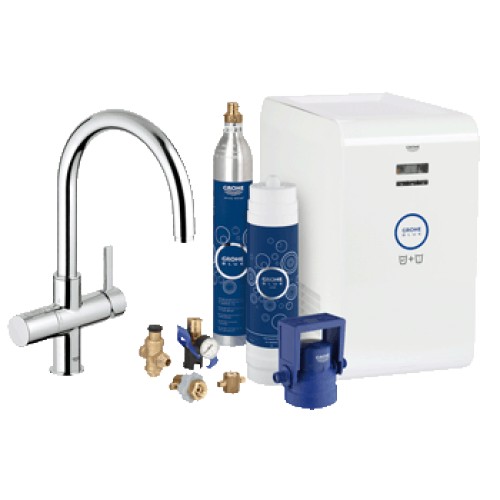 GROHE Blue-Páková drezová batéria s filtrom a chladiacim zariadením, chróm 31323001