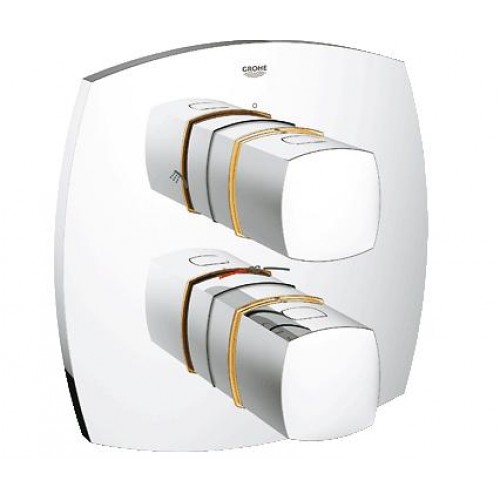 GROHE Grandera termostatická sprchová batéria podomietková, chróm / zlato 19937IG0