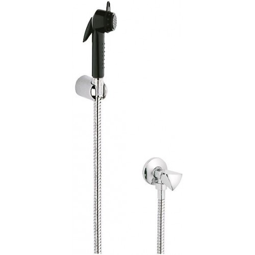 GROHE držiak na stenu súprava sprchový prúd, chróm / čierna 27829000 GROHE držiak na stenu súprava sprchový prúd, chróm / čierna 27829000