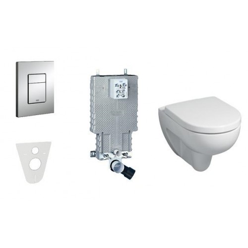 GROHE Uniset - Uniset pre závesné WC, kompletná sada 38643SET-KV