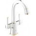 GROHE Grandera dvojpáková umývadlová batéria DN15, chróm/zlato 21107IG0