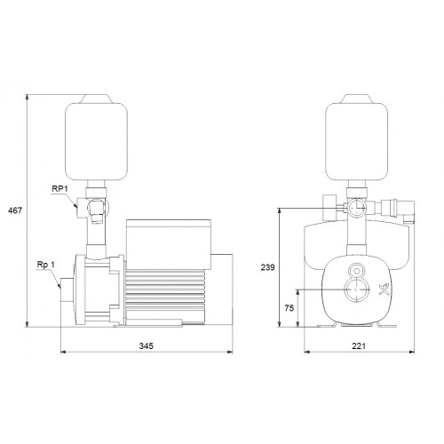 BAZÁR Grundfos CMBE 1-44 1x220-240V Posilňovacia stanica 98374697 VYSKÚŠANÉ!!!