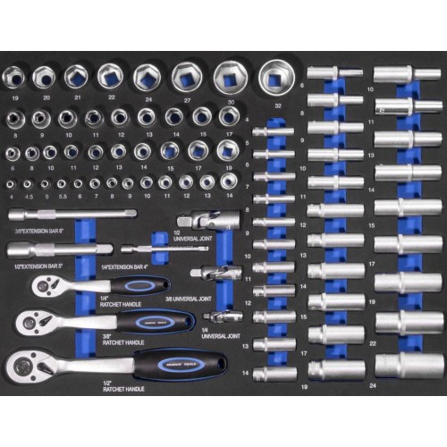 GÜDE sada kľúčov 1/4 "3/8" 1/2 "39112