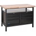 GÜDE Dielenský stôl P 1200 SS Black Line 40839