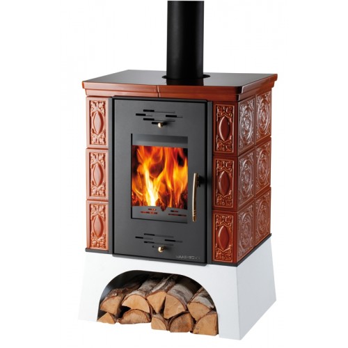 HAAS + SOHN kachľové pece Empoli čierna , kachle karamel 0332215240000