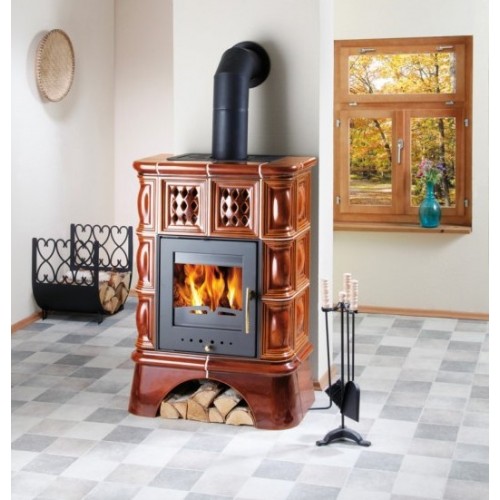 HAAS + SOHN kachľové pece Treviso , kachľový sokel , čierna / kachle medovník 043391513000