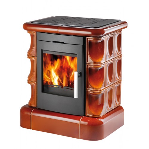 HAAS+SOHN kachľové pece Manta, čierna, kachle medovník, kachľové rímsa+sokel 0434215110000