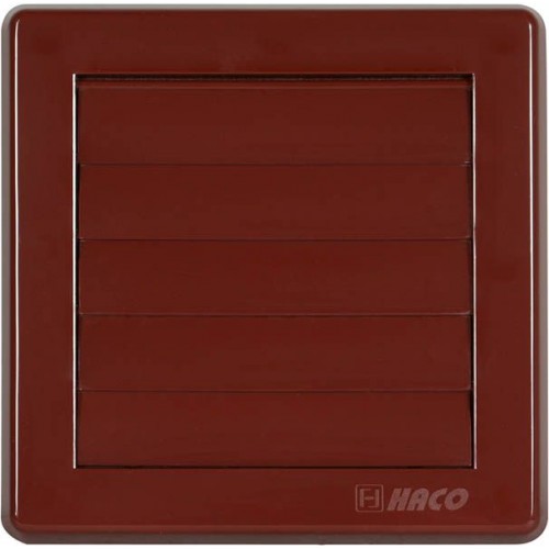 HACO vetracia mriežka gravitačná VM 150x150 G/100 H plast , hnedá 0216 HACO vetracia mriežka gravitačná VM 150x150 G/100 H plast , hnedá 0216