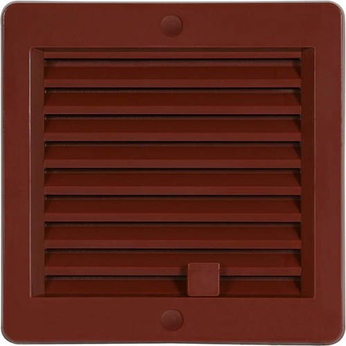 HACO vetracia mriežka s rámčekom a žalúzií VM 150x150 UH plast, hnedá 0214 HACO vetracia mriežka s rámčekom a žalúzií VM 150x150 UH plast, hnedá 0214