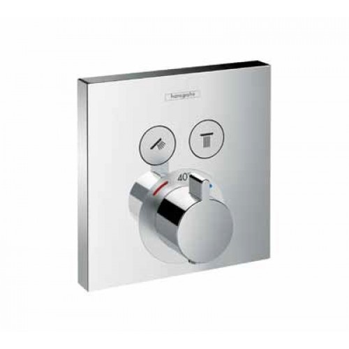 Hansgrohe Shower Select Termostat pod omietku pre 2 spotrebiče, chróm 15763000