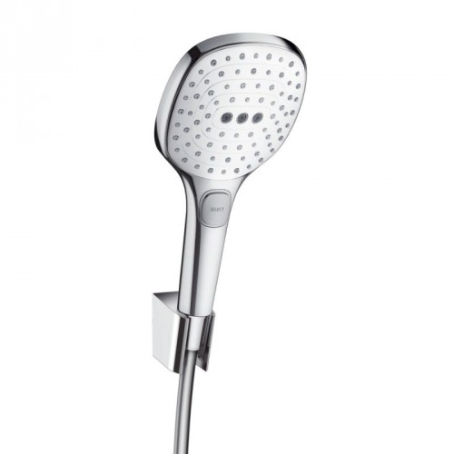 Hansgrohe Raindance Select E 120 Porter Ručná sprcha sada 1,60 m, biela/chróm 26720400 Hansgrohe Raindance Select E 120 Porter Ručná sprcha sada 1,60 m, biela/chróm 26720400