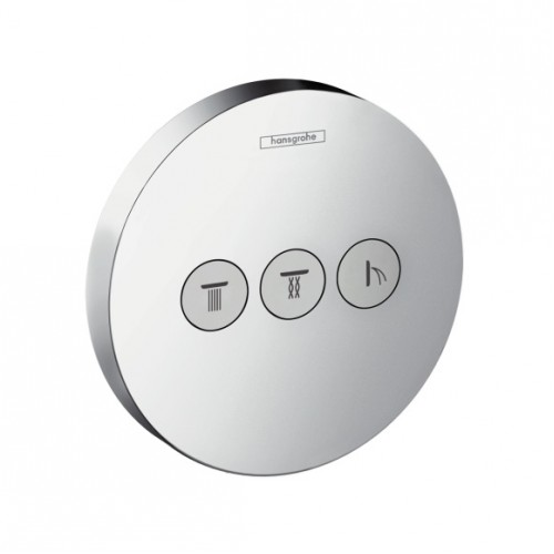 Hansgrohe Shower Select uzatvárací a prepínací ventil pre 3 spotrebiče, chróm 15745000