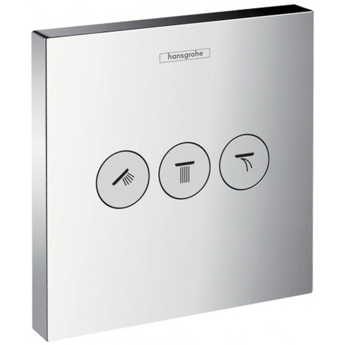 Hansgrohe Shower Select Ventil pod omietku pre 3 spotrebiče, chróm 15764000