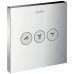 Hansgrohe Shower Select Ventil pod omietku pre 3 spotrebiče, chróm 15764000