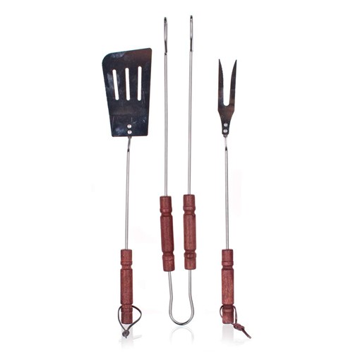 HAPPY GREEN Súprava na grilovanie chróm, 3 ks 5012050-A