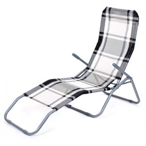 HAPPY GREEN Plážové lehátko antracit, kocka 50F2031XAC