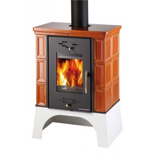 HAAS + SOHN Kachľové pece Eboli čierna, kachle karamel 0332215540000