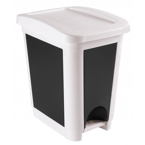HEIDRUN Odpadkový kôš pedálový, 45 x 29,5 x 40 cm, 30 l, biela 1494