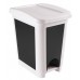 HEIDRUN Odpadkový kôš pedálový, 45 x 29,5 x 40 cm, 30 l, biela 1494