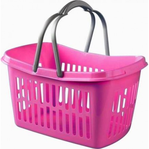 HEIDRUN TWILLIE nákupný košík 22 x 40 x 30 cm ružový 1103
