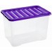 HEIDRUN Box úložný Quasar, 38 x 28,5 x 28 cm, 22 l, veko fialové 1624f