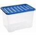 HEIDRUN Box úložný Quasar, 38 x 28,5 x 28 cm, 22 l, veko modré 1624m