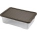 HEIDRUN Box úložný Quasar, veko Rattan, 18 x 60 x 40 cm, 30 l, 4686