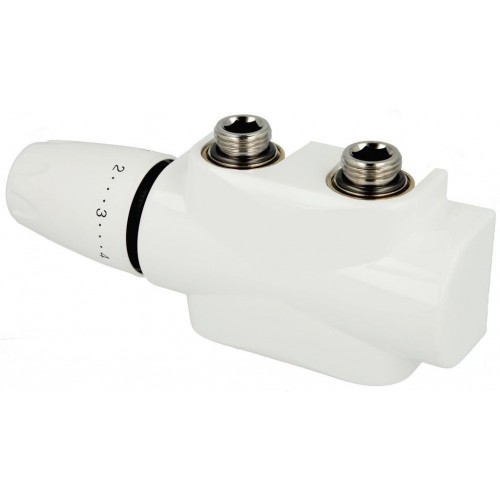 HEIMEIER Multilux 4-Set pripojovacia garnitúra s termostatickou hlavicou, biela 9690-27.00