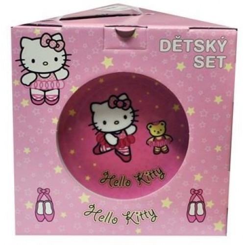 TORO jedálenská súprava Hello Kitty 3 ks, ružová