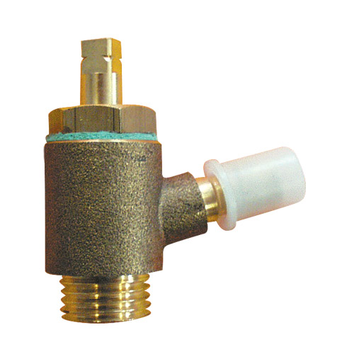 HERZ Merací ventilček pre STRÖMAX M, Dim. 1/4, rohový, žlutý 1028209