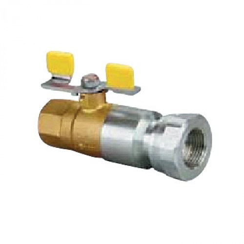 HERZ Guľový kohút PLYN - motýľ, s tepelnou poistkou vnútorný závit, DN 20, 1230212