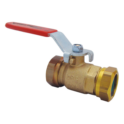 HERZ Guľový kohút, prevlečná matica - páka, PN 16, Dim. 25 - 1219073