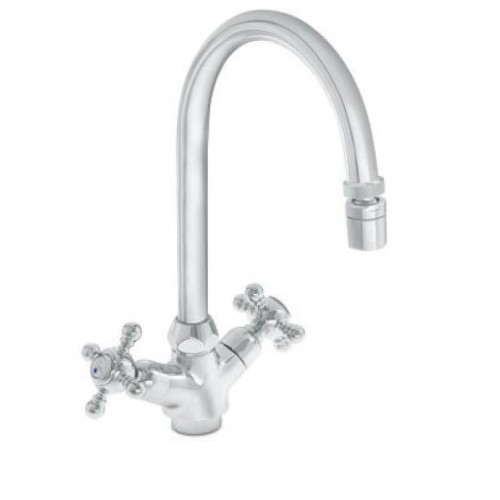 HERZ Stil drezová zmiešavacia batéria, "J" výtok, rohové ventily UH07159