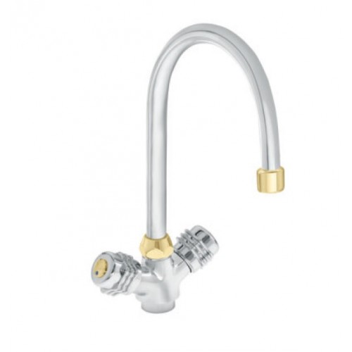 HERZ Val drezová zmiešavacia batéria, "J" výtok, rohové ventily UH07154