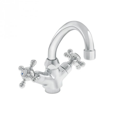 HERZ Stil drezová zmiešavacia batéria, "HU" výtok, rohové ventily UH07156