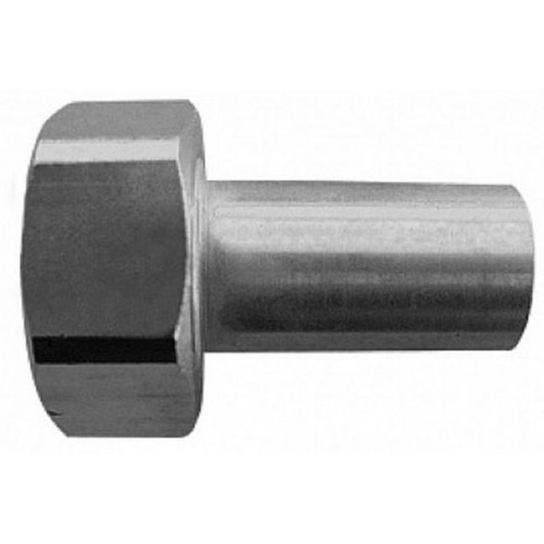 HERZ Závitový nátrubok s prevlečnou maticou s plochým tesnením 21 mm, G 1, 1624102