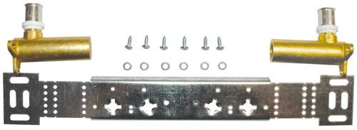 HERZ Montážne koľajnice s adaptérom + 2 dlhé nástenky, 18 x 2 - Rp 1/2, P711843