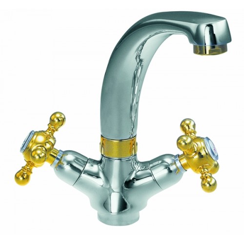 HERZ Stil umývadlová zmiešavacia batéria, liaty výtok, horná časť sifónu 5/4 "UH07072