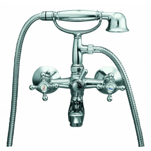 HERZ Stil vaňová zmiešavacia batéria vrátane sprchovej hadice, ružice a držiaku UH07358