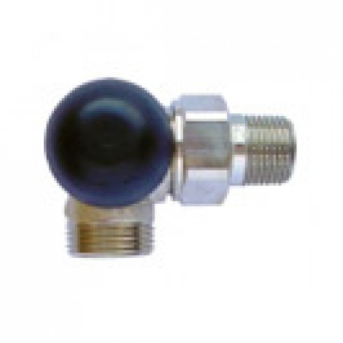 HERZ TS-90-H-Termostatický ventil M30x1,5 uhlový ľavý 1/2", čierna krytka 1774526