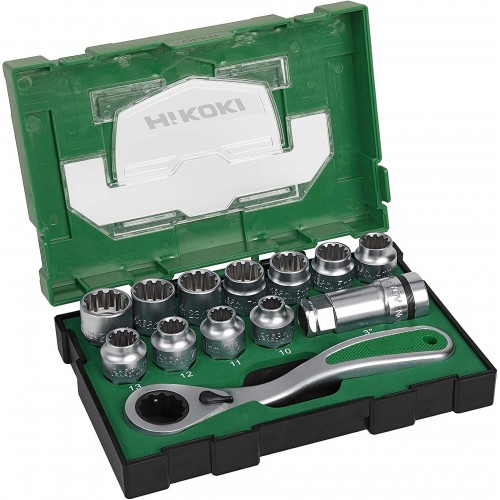 HiKOKI 40030033 Sada nástrčných kľúčov 1/2", 13ks