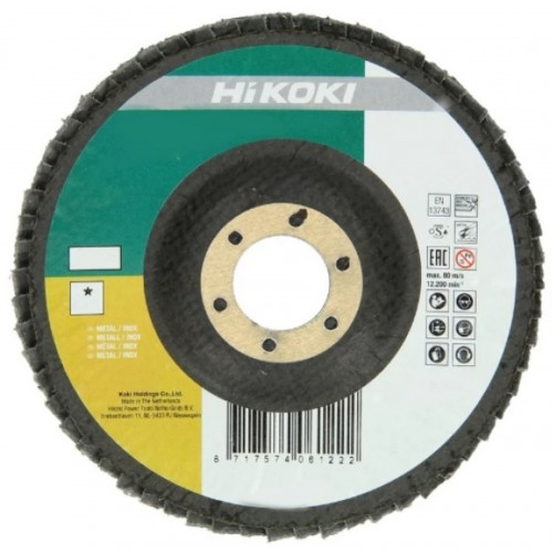 HiKOKI 4100109 Brúsny lamelový kotúč na nerez a kov 125x22, 23mm, Z120