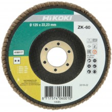 HiKOKI 4100117 Brúsny lamelový kotúč na nerez a kov 125x22, 23mm, Z60