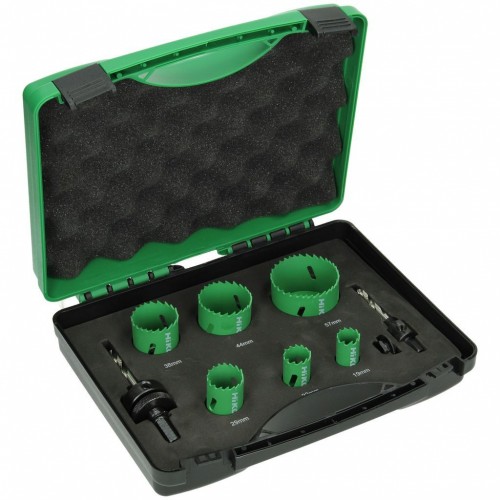 BAZÁR HiKOKI 752171 Sada vŕtacích koruniek, BiMetal, 9 ks POŠKODENÝ KUFR!!